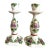 Vintage De Candelaer Delft Polychrome Floral Ceramic Candlesticks – Pair, Netherlands For Sale