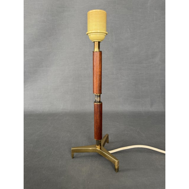 1960s TeakTripod Table Lamp attributed to J.T. Kalmar, Austria, 1960s For Sale - Image 5 of 11