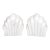 Italian Carrara Marble Scallop Shell Bookends, a Pair For Sale