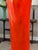 Red Vintage Le Smith Nubby Butt Orange Amberina Swung Vase - 39”Tall For Sale - Image 8 of 12