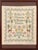 Folk Art " To Err is Human, To Forgive Divine." Needlework Sampler, wood frame. Image: 16" H x 14" W; frame: 23.25" H x...