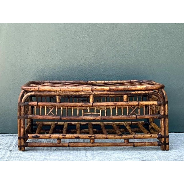 Vintage Brighton Rattan Coffee Table For Sale - Image 4 of 12