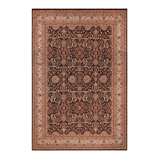 Shabby Chic Brown/Tan Wool Rug - 9'1'' X 11'0'' For Sale