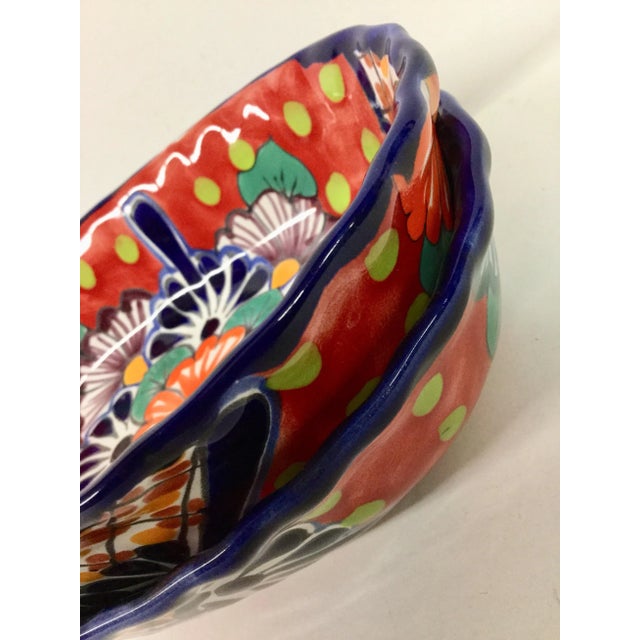 Mexican Bright Ceramic Condiment Bowls - A Pair For Sale - Image 10 of 13