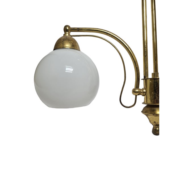 Vintage Art Nouveau Pendant Light, Poland, 1970s, in Very Good conditions. Designed 1970 to 1979 European Plug (up to...
