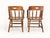 Vintage original Boling Chair Company mid-century modern barrel-back captain’s chairs a beautiful matching pair with...