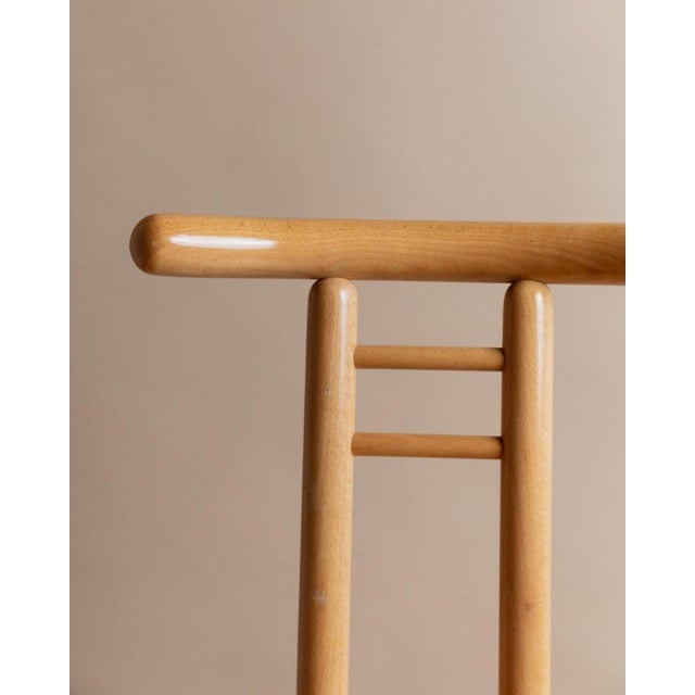 Minimalist Light Wood Chair, Italy, 1980s For Sale - Image 4 of 13