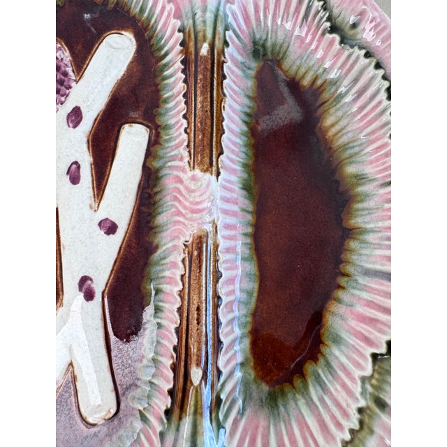 Made in the style of Louis XV with dimensional pattern mold work. There are three sections, the center with asparagus and...