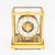 Jaeger-LeCoultre & Cie Atmos Perpetual Motion Brass Mantel Clock, 1960s, with white patinated clock face and brass numbers...