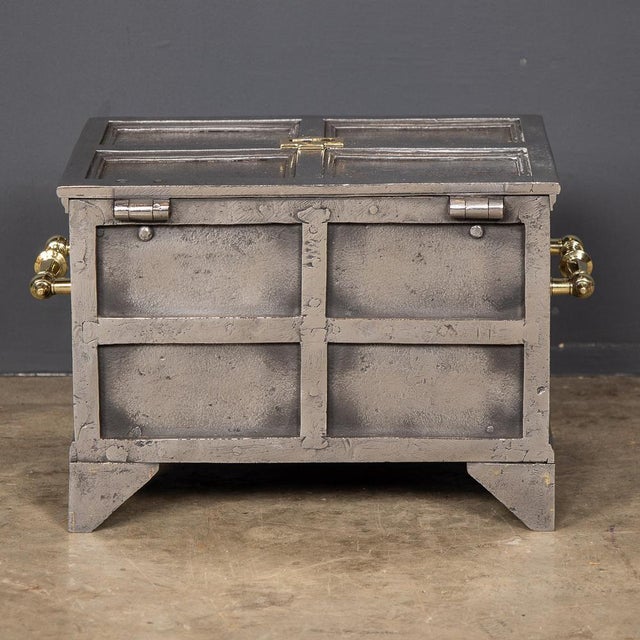 Antique Victorian Bound Strong Box in Cast Iron, 1850 For Sale - Image 6 of 18