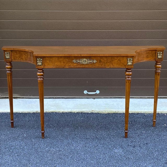 French Louis XVI Style Console Table by Fine Arts Furniture Grand