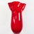 Monumental Ruby Red Murano Art Glass Fazzoletto Vase by Venini For Sale In Atlanta - Image 6 of 13