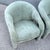 1980s Postmodern Sculpted Sage Mint Green Velvet Lounge Chairs - A Pair For Sale - Image 5 of 12