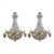 Vintage French Louis XVI Gold Deer Chandeliers - Pair of 2 PCS For Sale - Image 12 of 13