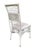 1940s Shabby Chic White Wicker Mahogany Top Writing Secretary Desk W/ Chair For Sale - Image 12 of 14