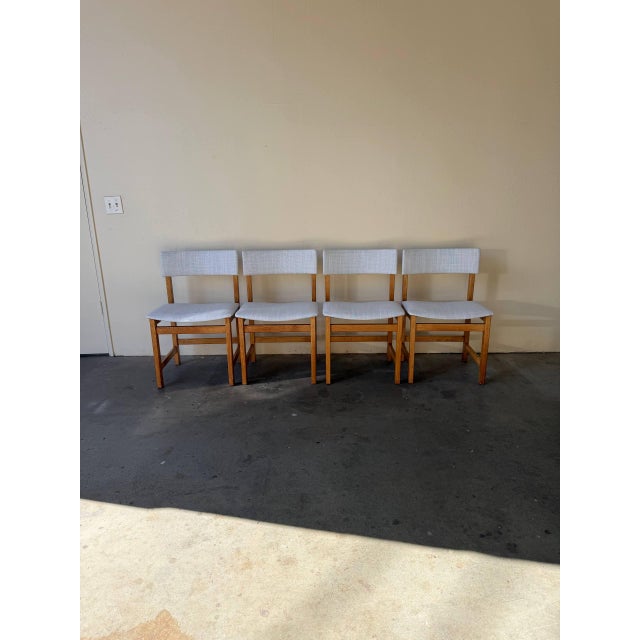 Farstrup Set of 4 Farstrup Danish Oak Dining Chairs – Vintage 1960s Scandinavian Modern Chairs For Sale - Image 4 of 10
