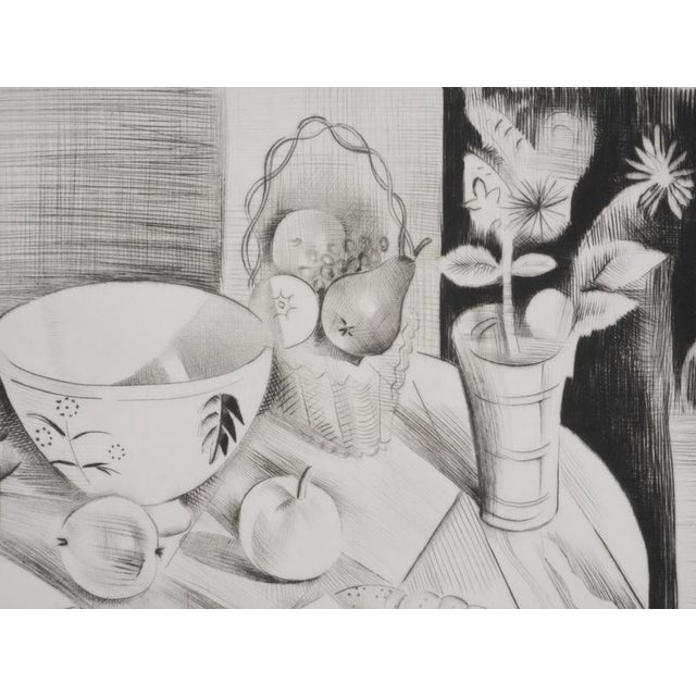 Mily Possoz, The Cat on the Stool, Original Signed Engraving For Sale - Image 10 of 11