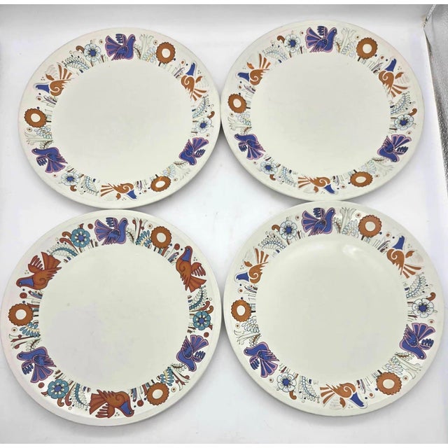Vintage Villeroy & Boch "Acapulco" Plates, Set of 8 For Sale - Image 9 of 14