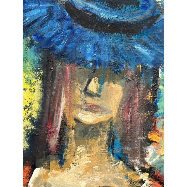 Sven Lundgren, The Woman with the Wine Bottle, 1950s, Oil Painting on Canvas, Framed For Sale - Image 10 of 16