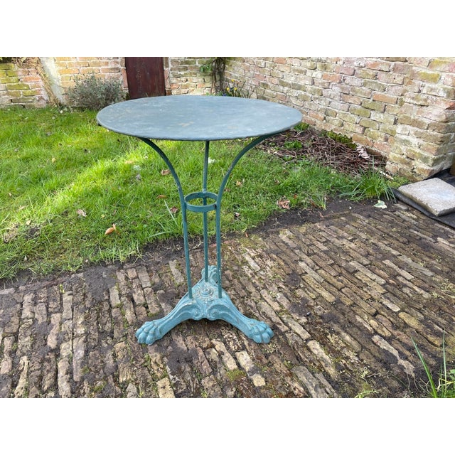 Antique French Bistro Garden Table, 1890s For Sale - Image 13 of 13