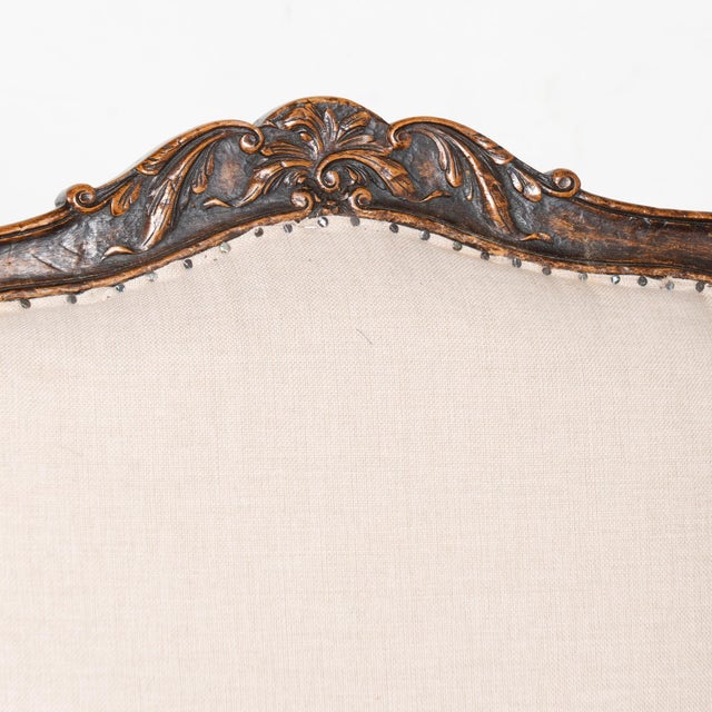 Late 19th Century Pair of Late 19th Century Swedish Carved Walnut Armchairs For Sale - Image 5 of 13