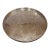 Vintage Silverplate English Round Tray With Pierced Galley Around the Tray For Sale