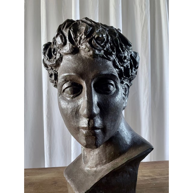 Classical Terracotta Bust, 1960s For Sale - Image 15 of 18