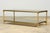 Metal Mid-20th Century French Neoclassical Coffee Table With Brass & Glass For Sale - Image 7 of 17