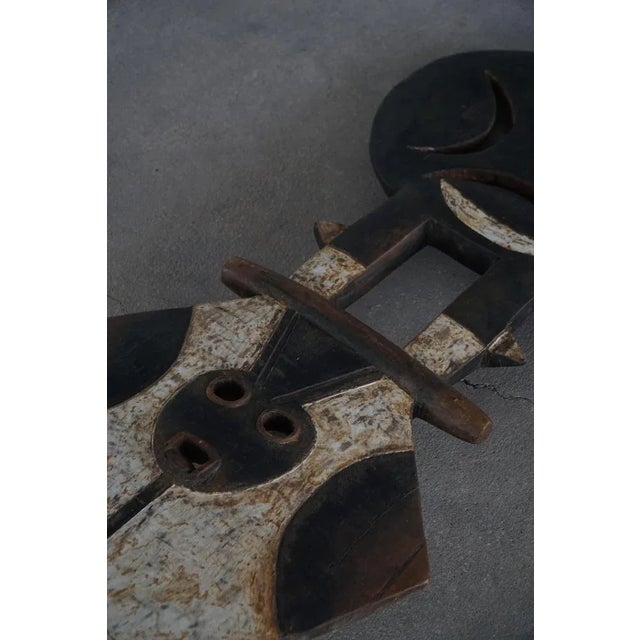 Carved Wood Nafana Bedu Plank Mask, 1950s For Sale - Image 9 of 13