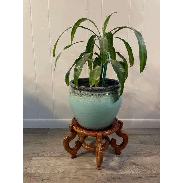 Vintage 1960s Large Rosewood Plant or Vase Stand For Sale - Image 12 of 12