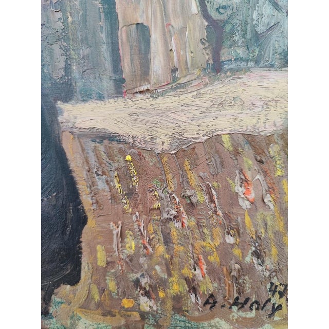 Modern Adrien Holy, Campagne et paysans, 1947, Oil on Canvas, Framed For Sale - Image 3 of 10