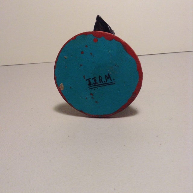 1970's Vintage "Rooster" Signed by Mexican Artist Juan Jose Ramos Medrano For Sale In Los Angeles - Image 6 of 7