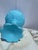 Glass Mid 20th Century Fenton Milk Glass Chalice / Candy Dishes Blue Green - a Pair For Sale - Image 7 of 8