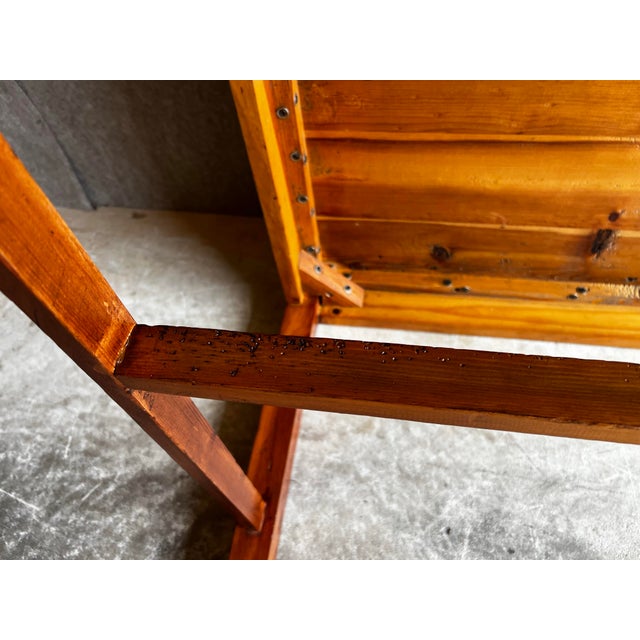 Late 20th Century Large Ralph Lauren Knotty Pine Tray Top Coffee Table For Sale - Image 9 of 12