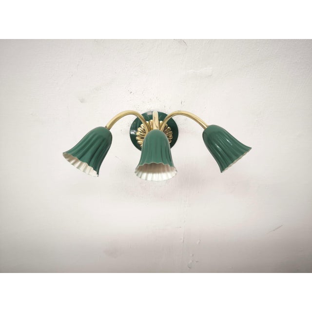 Mid-Century Modern Sputnik Wall Light from Tre Luci, 1940s For Sale - Image 3 of 12