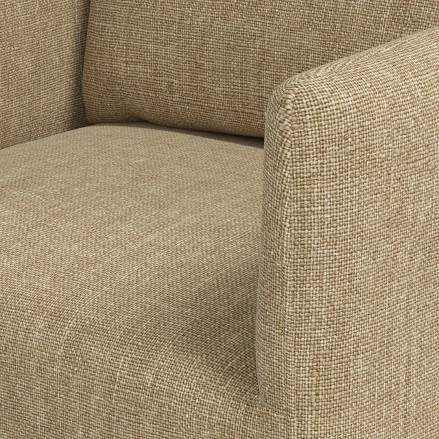 Textile Stoffer Home x Cloth & Company Lindy Slipcover Dining Arm Chair in Relaxed Linen Burlap For Sale - Image 7 of 7