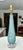 Copper 1960s Barbini Murano Blue Copper Ribbed Glass Table Lamp For Sale - Image 8 of 18