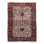 1940s Jungle Heriz with Duel-Finials Eggshell with Garden of Colors Rug 7.2 x 10.4 For Sale
