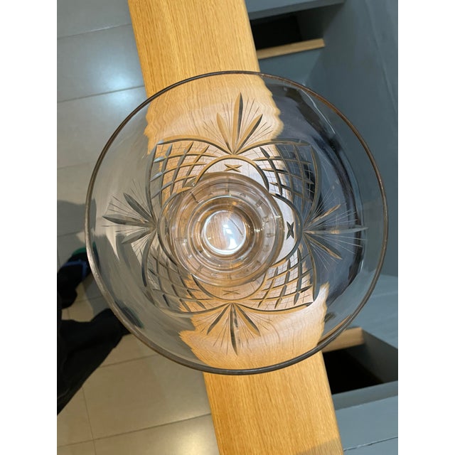 1910s Czechoslovakian Carved Glass Vase, 1910 For Sale - Image 5 of 10