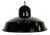 Industrial Black Enamel Factory Pendant Lamp, 1960s For Sale