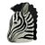 Vintage Zebra Head Ceramic Planter Vase 9" Mid Century Safari Decor For Sale