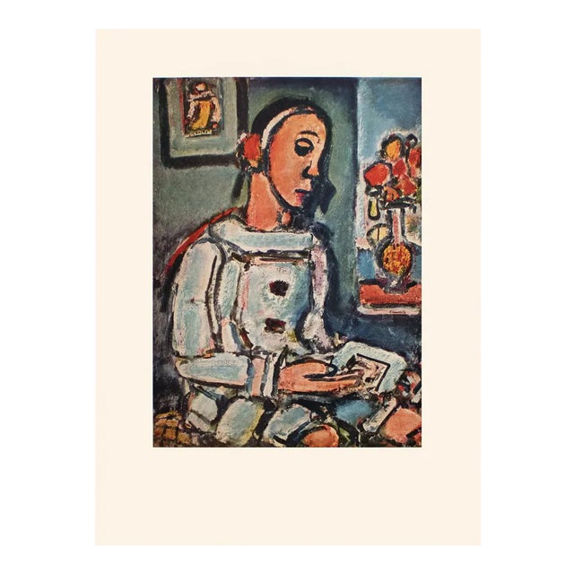 1950s After Georges Rouault "The Wise Pierrot", First Edition Period Lithograph For Sale