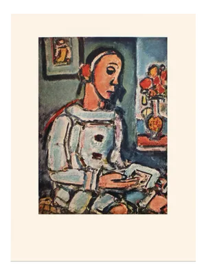 1950s After Georges Rouault "The Wise Pierrot", First Edition Period Lithograph