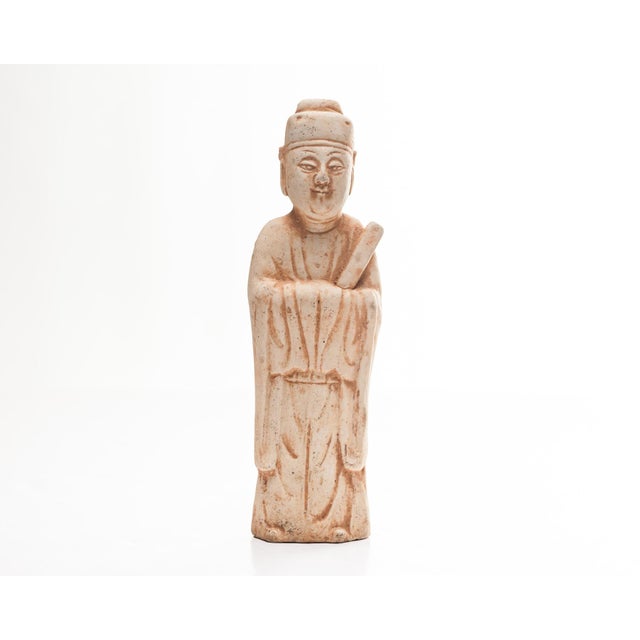 13th Century Antique Yuan Dynasty Inspired Royalty Pottery Figure For Sale - Image 9 of 9