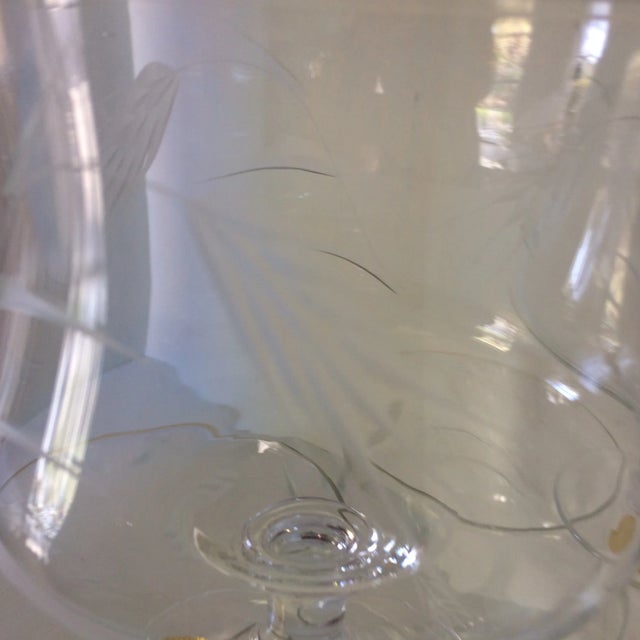 Noritake Sasaki Noritaki Wheat Pattern Crystal Brandy Cocktail Glasses - Set of 6 For Sale - Image 4 of 13