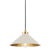 Hudson Valley Lighting Mark D. Sikes Clivedon 1-Light Pendant, 12" - Aged Brass/Off White For Sale