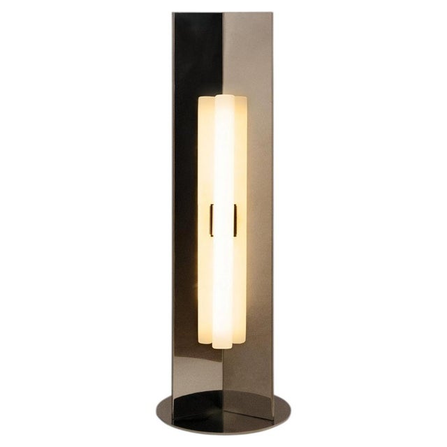 Gold Arrow Stainless Steel Table Lamp Without Diffuser by Violaine d'Harcourt For Sale - Image 8 of 8
