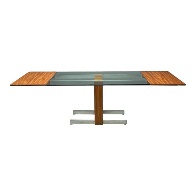 Vladimir Kagan, Mid-Century Modern, Dining Table, Zebrawood, Glass, Usa, 1967 For Sale