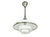 Chrome-Plated and Opaline Glass Pendant Lamp by Otto Müller for Megaphos, 1930s For Sale - Image 11 of 18