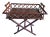 Vintage Hollywood Regency Boho Chic Coastal Ralph Lauren Style Tray , Faux Bamboo and Rattan For Sale